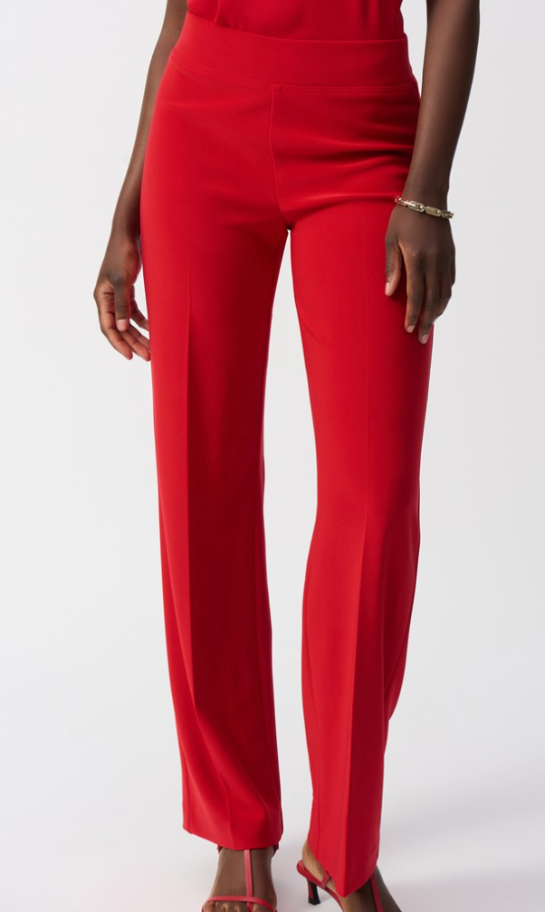 Joseph RIbkoff Red Wide Leg Pant – Chauette