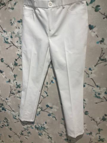 Peace of Cloth White Pull On Crop Pant