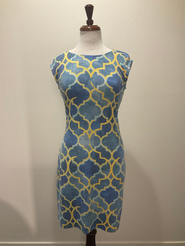 N & M Printed Short Sleeve Dress