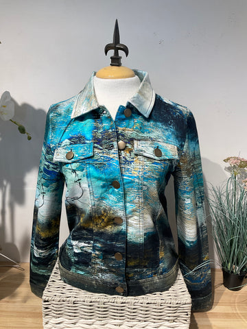 Dolcezza Green Print Jacket