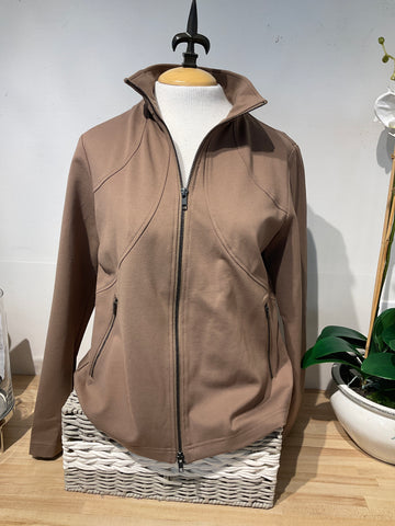 Peace Of Cloth Mocha Alex Flounce Back Jacket