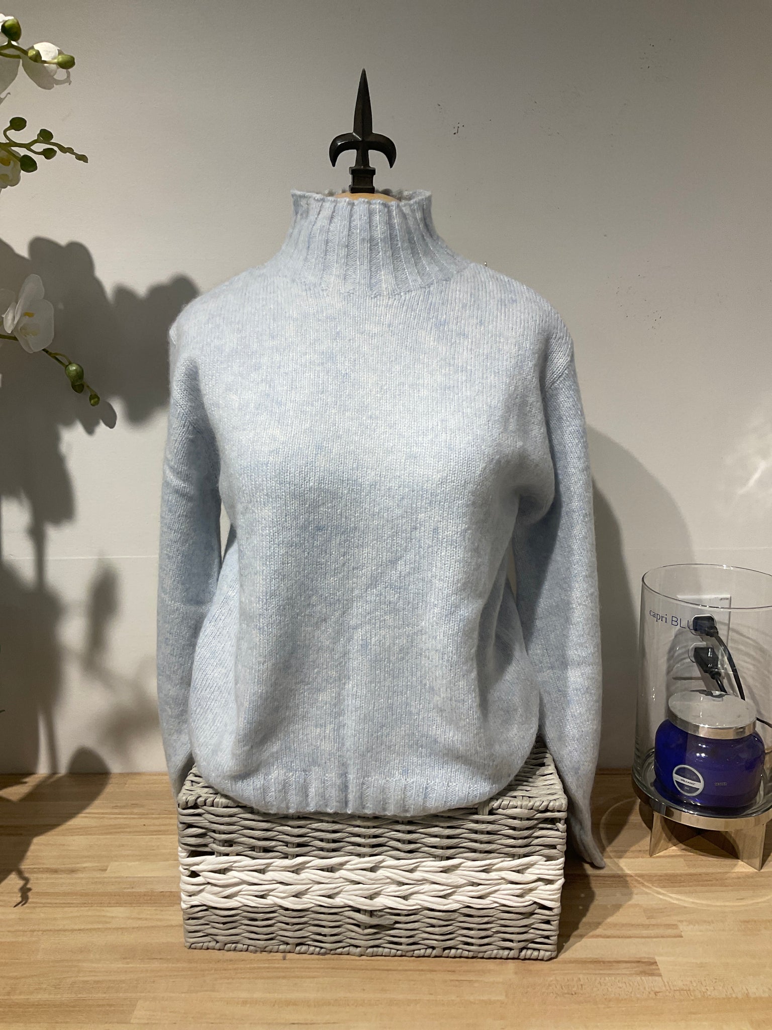 Kokun Arctic Jersey Mock Neck Sweater
