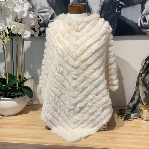 LT Mila Faux Fur Poncho