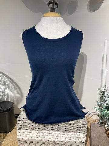 Pure Amici Navy Tank Sweater