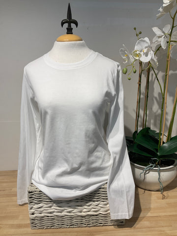 Pure Amici White Crew Neck Tee