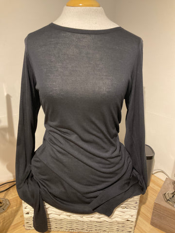 N&M Long Sleeve Crew Neck Tee-Black or White