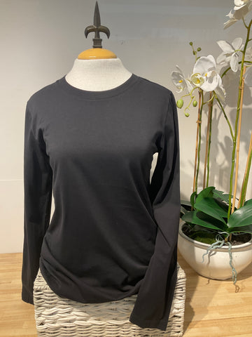 Pure Amici Black Crew Neck Tee