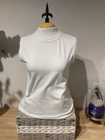 Cartilina Optic White Crew Neck Tank
