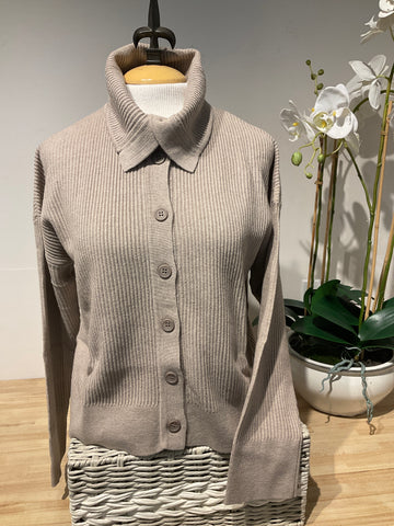Pure Amici Linen Button Cardigan Sweater