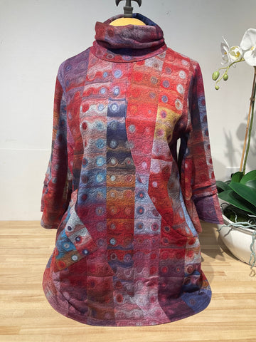 Damee Dots And Color Blocks Tunic