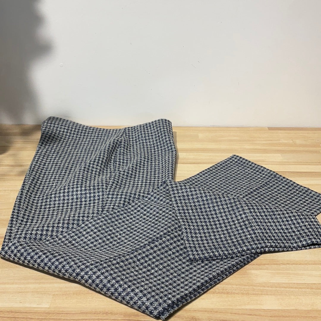 Peace Of Cloth Jules Navy Check Pull on Pant