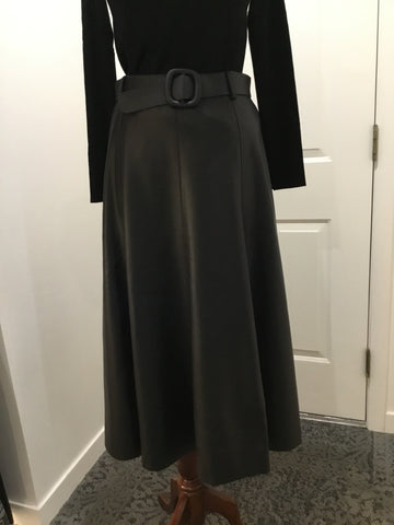 Love Token Faux Leather Skirt