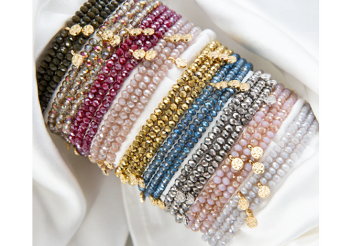 MS Mini Disc Stretch Wrap Bracelet