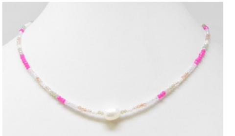 MB Bobby Hot Pink Necklace
