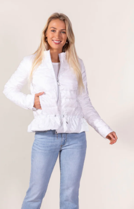 Anorak Peplum Puffer Jacket