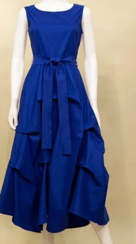 Samuel Dong Long Dress Cobalt Blue