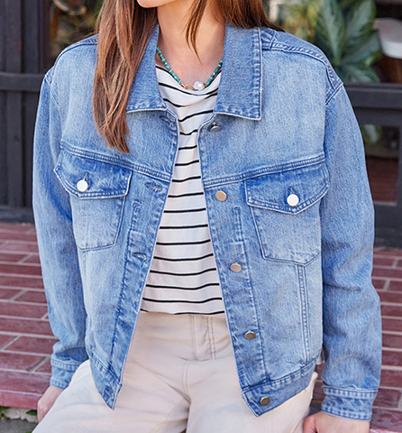 Karen Kane Denim Jean Jacket