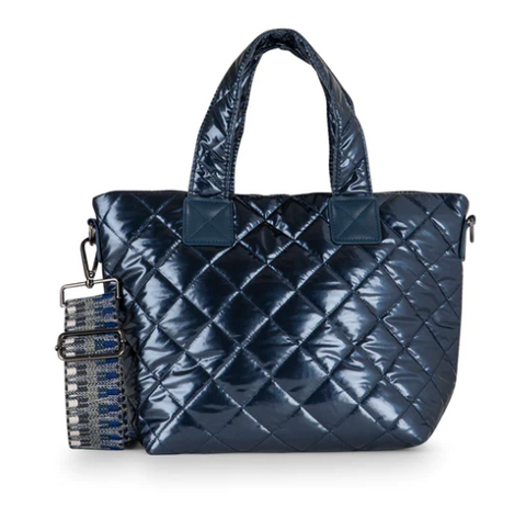 Haute Shore Ryan Navy Quilted Puffer Tote