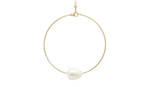 MB Wyatt Pearl Hoop Earring