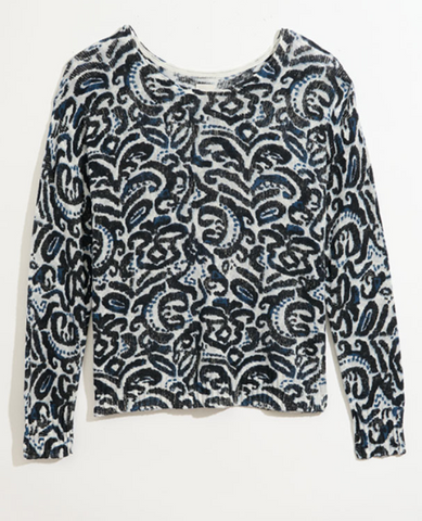 Nic & Zoe Tossed Paisley Supersoft Sweater