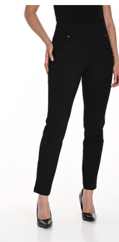 Frank Lyman Black Pant W/ Front Pocket Detail