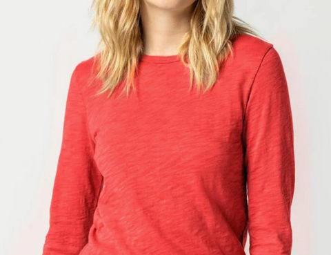 Lilla P Cinnabar Long Sleeve Crew Neck Tee