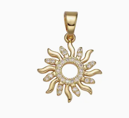 It's Especially Lucky Pave Sun Charm