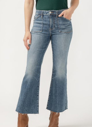 JAG Kait Mid Rise Kick Flare Leg Jeans