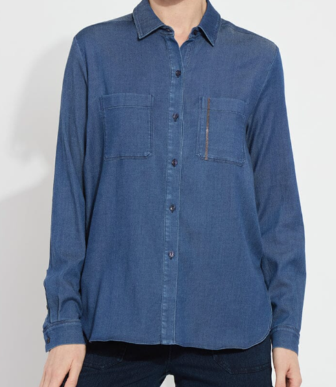 Lysse Miley Stretch Chambray Shirt