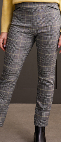 Tribal Pull On Plaid Pant