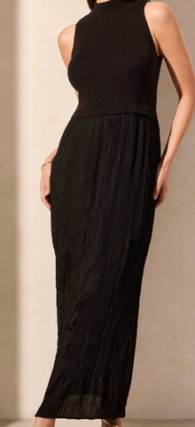 Tribal Black Sleeveless Maxi Dress