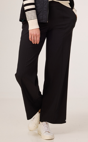 Nic & Zoe Black Tech Stretch Wide Leg Pant