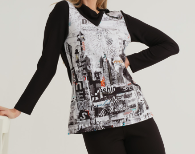 Dolcezza City Print Vest