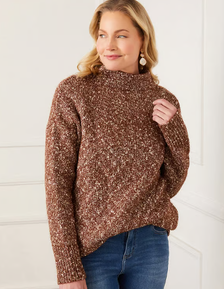 Karen Kane Marled Turtleneck Sweater