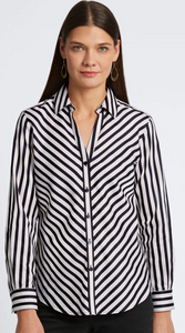 Foxcroft No Iron Stripe & Gingham Shirt