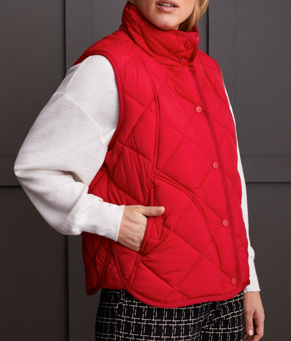 Tribal Red Quilted Vest