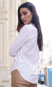 Ameliora Dee White Hi Lo Shirt W/ Pocket