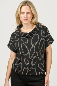 SP Black Print Top