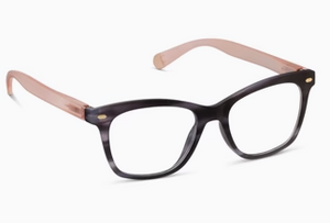 Peepers Sinclair Charcoal Horn/ Blush Readers