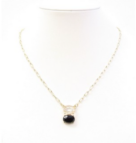 MB Bulla Black/Clear Necklace