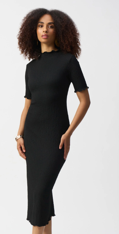 JR Black Short Sleeve Maxi Dress
