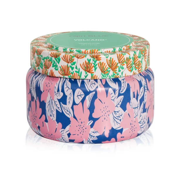 Capri Blue Volcano Pattern Play Printed Travel Tin Candle, 8.5 oz