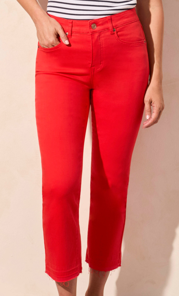 Tribal Red Capri Pant