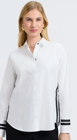 Foxcroft Brooke No Iron Pinpoint Shirt