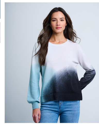 Lisa Todd Blue Color Haze Sweater