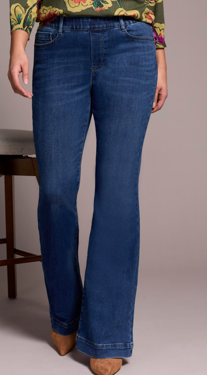Tribal Audrey Pull On Flare Jean
