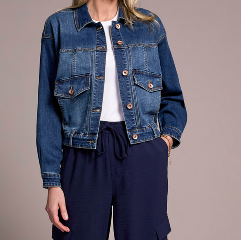 Tribal Jean Jacket Sweater Friendly