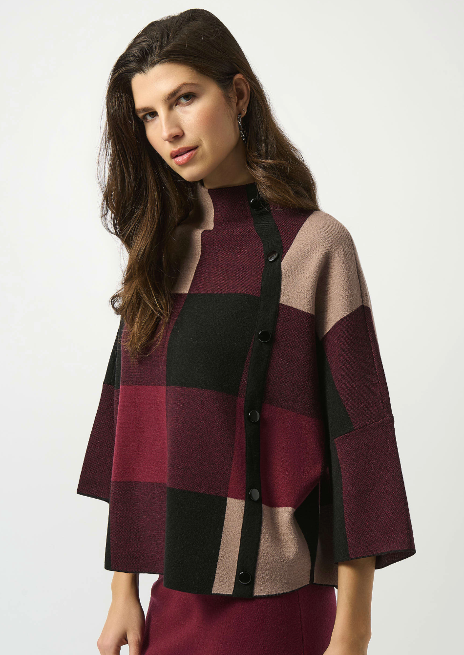JR Plaid Knit Sweater