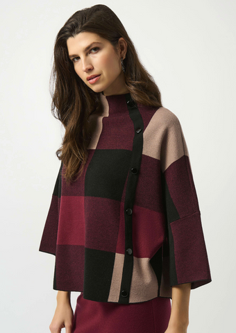 JR Plaid Knit Sweater