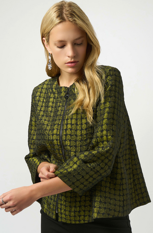 JR Textured Dot Jacquard Swing Jacket